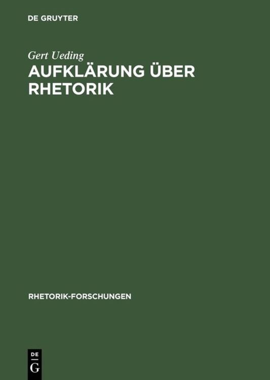 Produktbild: Aufkl&auml;rung &uuml;ber Rhetorik