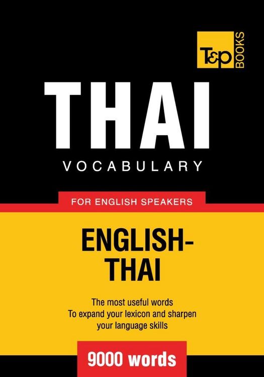 Produktbild: Thai vocabulary for English speakers - 9000 words
