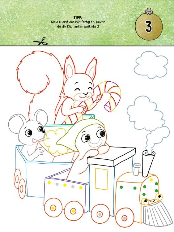 Produktbild: Diamond-Sticker-Adventskalender