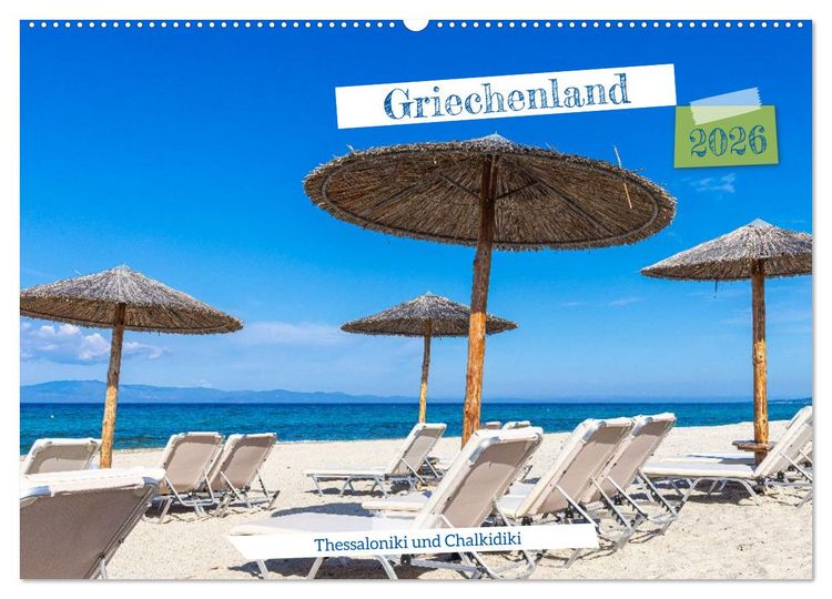 Produktbild: Griechenland - Thessaloniki und Chalkidiki (Wandkalender 2026 DIN A2 quer), CALVENDO Monatskalender