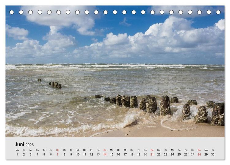 Produktbild: Sylt mein Inselblick (Tischkalender 2026 DIN A5 quer), CALVENDO Monatskalender