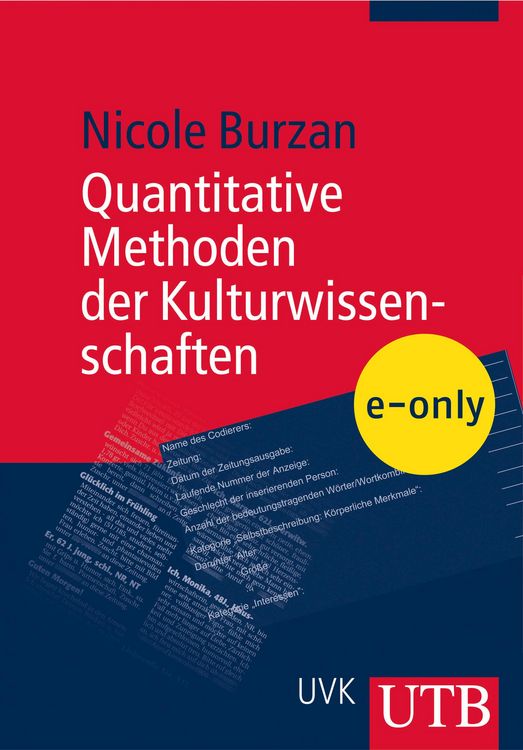 Produktbild: Quantitative Methoden der Kulturwissenschaften