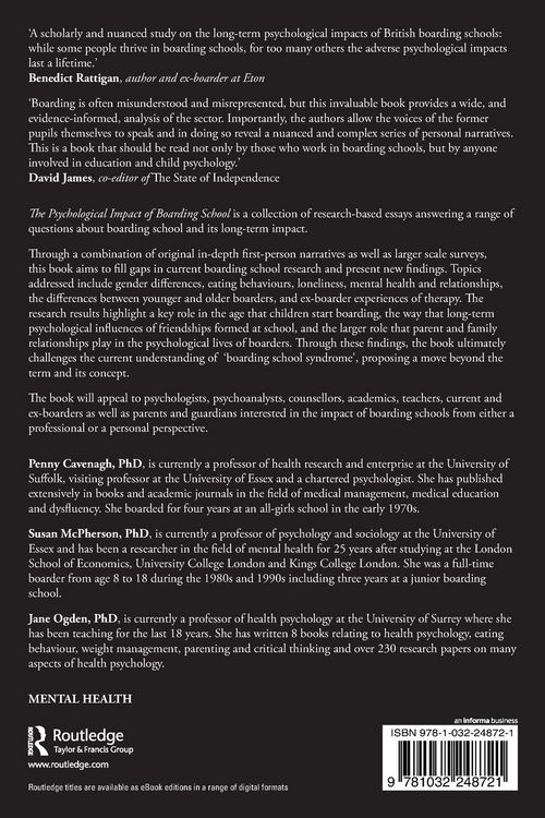 Produktbild: The Psychological Impact of Boarding School