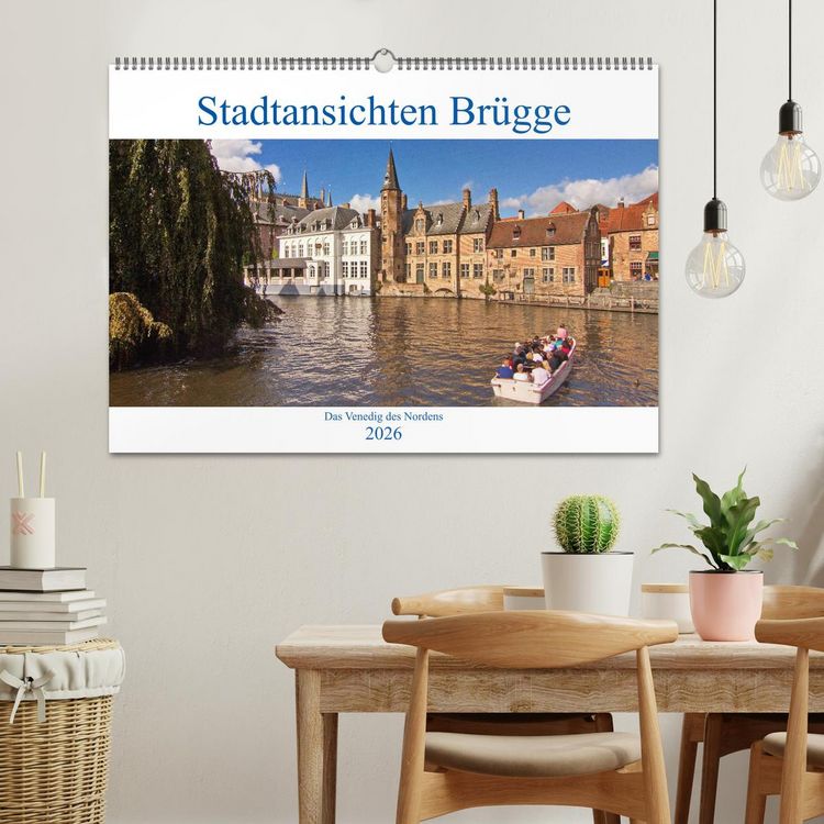 Produktbild: Stadtansichten Br&uuml;gge - das Venedig des Nordens (Wandkalender 2026 DIN A2 quer), CALVENDO Monatskalender