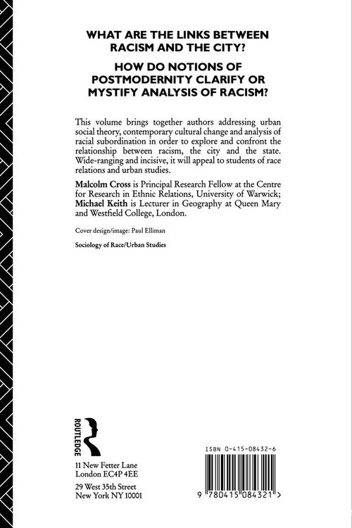 Produktbild: Racism, the City and the State