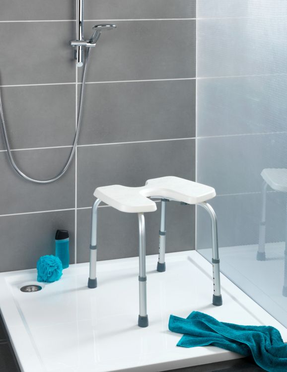 Produktbild: Hygienehocker Mod. Secura, höhenverstellbar, 120 kg Tragkraft