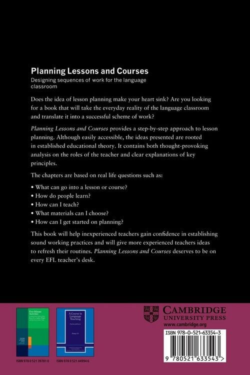Produktbild: Planning Lessons and Courses