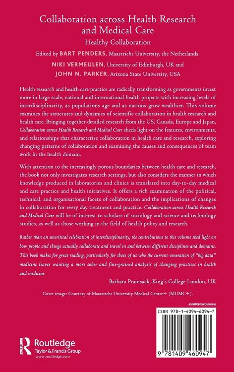 Produktbild: Collaboration across Health Research and Medical Care