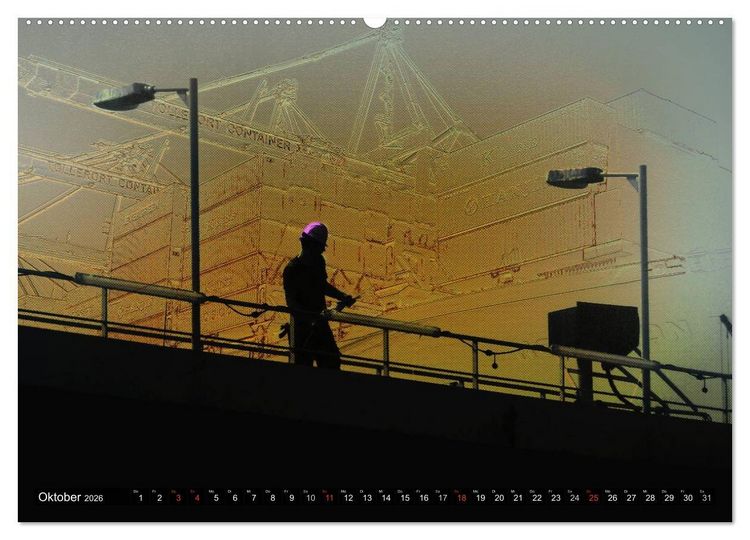 Produktbild: Photo-Art / Hamburg Hafen (hochwertiger Premium Wandkalender 2026 DIN A2 quer), Kunstdruck in Hochglanz