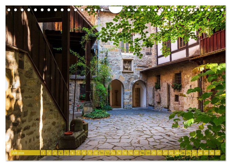 Produktbild: Romantisches Erfurt - Reise durch das sch&ouml;ne Th&uuml;ringen (Wandkalender 2026 DIN A4 quer), CALVENDO Monatskalender