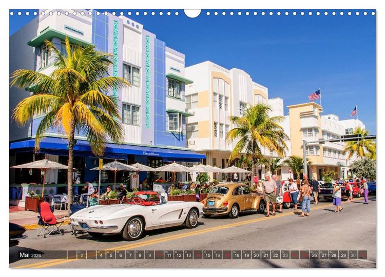 Produktbild: Miami South Beach (Wandkalender 2026 DIN A3 quer), CALVENDO Monatskalender