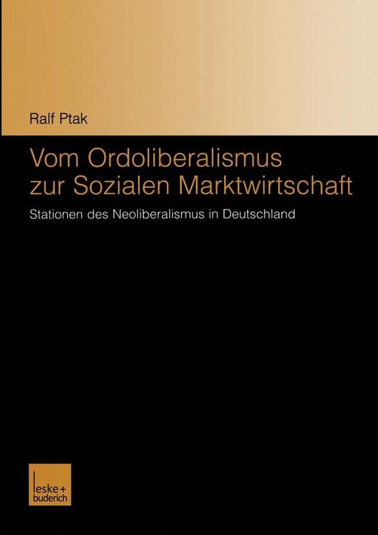 Produktbild: Vom Ordoliberalismus zur Sozialen Marktwirtschaft