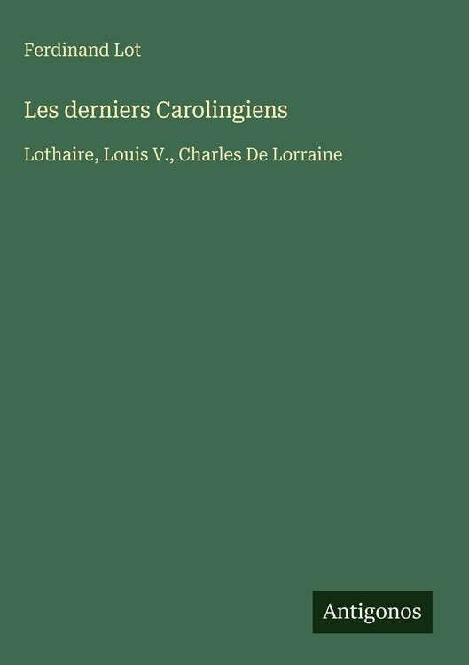 Produktbild: Les derniers Carolingiens