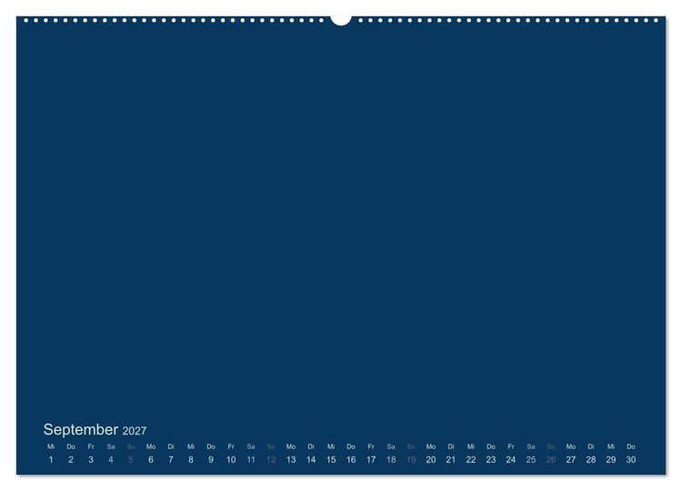 Produktbild: Bastelkalender - Dunkelblau (Wandkalender 2027 DIN A2 quer), CALVENDO Monatskalender