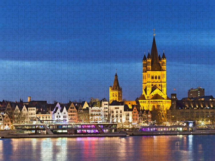 Produktbild: CALVENDO Puzzle K&Ouml;LNER LICHTERZAUBER | 1000 Teile Lege-Gr&ouml;&szlig;e 64x48cm Foto-Puzzle f&uuml;r gl&uuml;ckliche Stunden