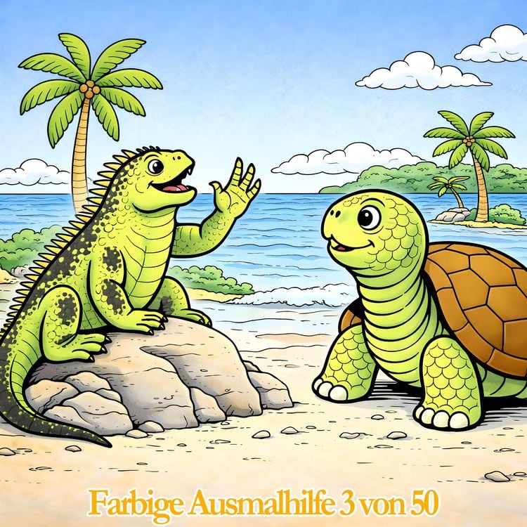 Produktbild: Die Schildkr&ouml;te Harriet besucht das Osterland | Kinder-Malbuch