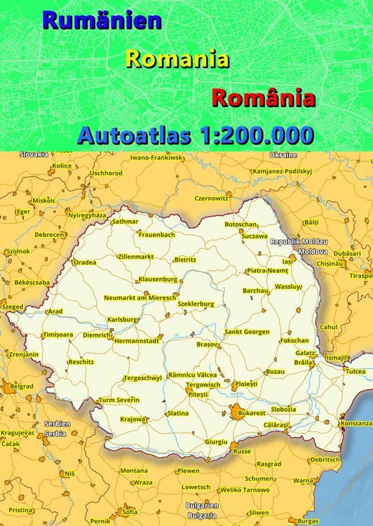Produktbild: Rum&auml;nien Autoatlas, Stra&szlig;enatlas 2023/2024 1:200.000 (Rom&acirc;nia)
