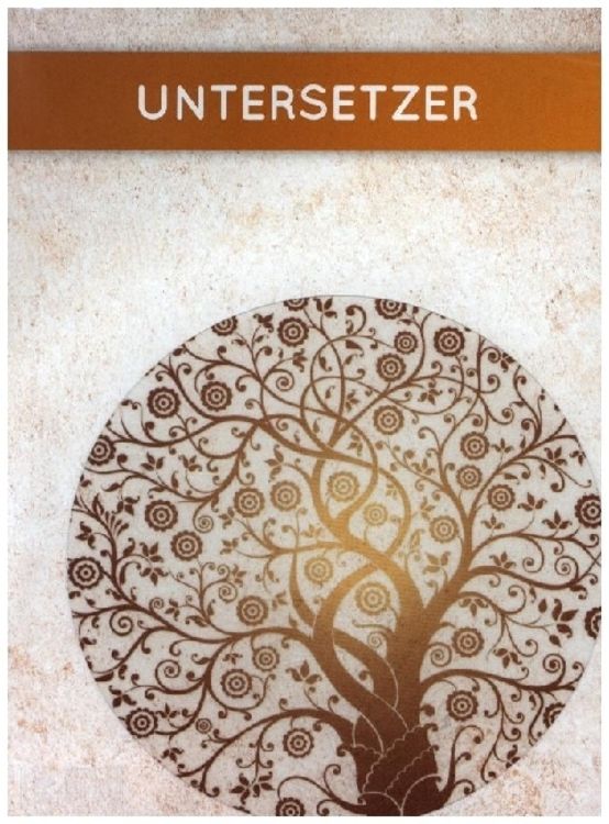 Produktbild: Baum des Lebens Untersetzer 140mm gold