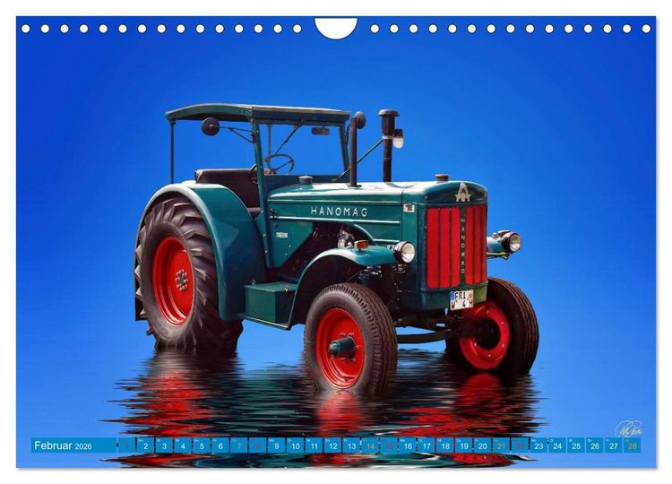 Produktbild: Traktor - Oldtimer (Wandkalender 2026 DIN A4 quer), CALVENDO Monatskalender