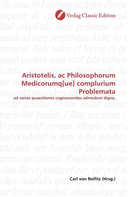 Produktbild: Aristotelis, ac Philosophorum Medicorumq[ue] complurium Prob