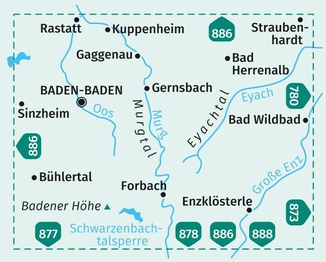 Produktbild: Baden-Baden, Murgtal, Gaggenau, Gernsbach, Bad Herrenalb