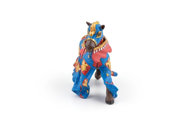 Produktbild: Spielfigur Streitross Lilie blau 9cm