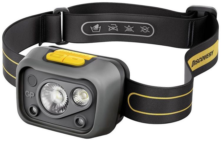 Produktbild: GP Discovery GPDISHLCW54BL119 LED Stirnlampe batteriebetrieben 375lm 26h GPDISHLCW54BL119