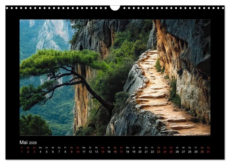 Produktbild: Abenteuerliche Wege (Wandkalender 2026 DIN A3 quer), CALVENDO Monatskalender