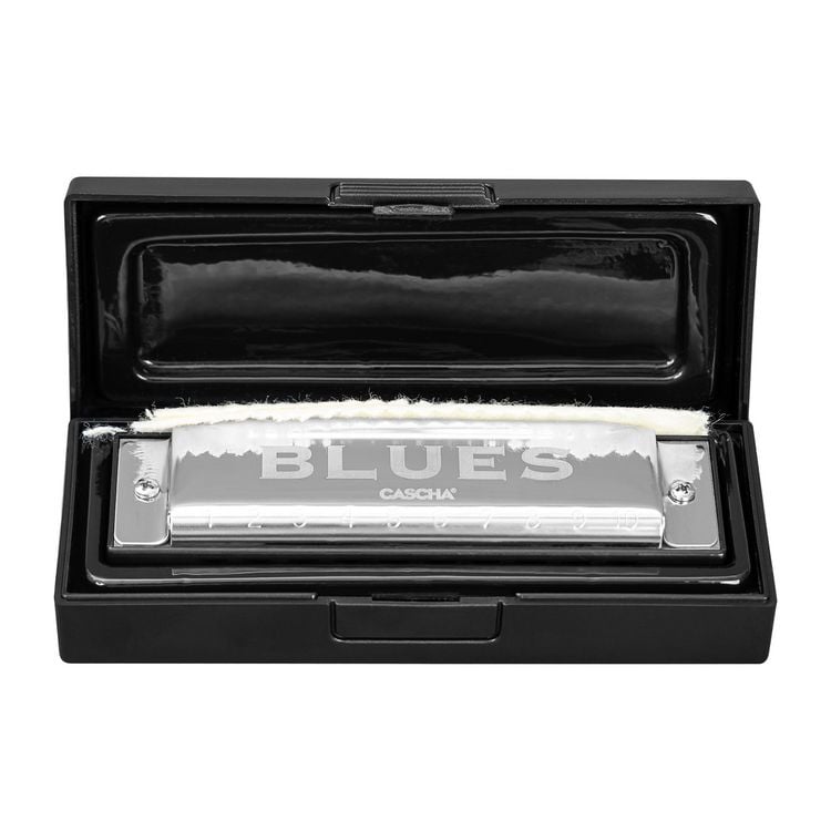 Produktbild: Blues Harmonica Set, (incl. 4 languages Method (DE/EN/FR/ES), case, cleaning cloth)