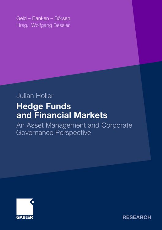 Produktbild: Hedge Funds and Financial Markets