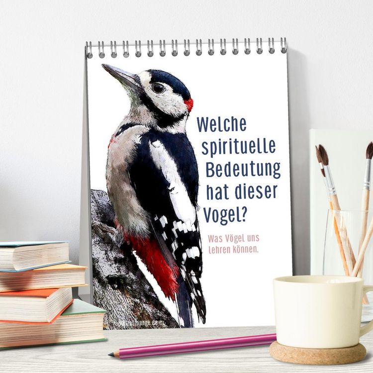 Produktbild: Welche spirituelle Bedeutung hat dieser Vogel? (Tischkalender 2026 DIN A5 hoch), CALVENDO Monatskalender