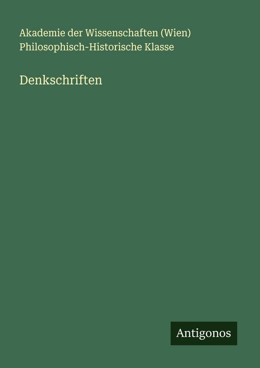 Produktbild: Denkschriften