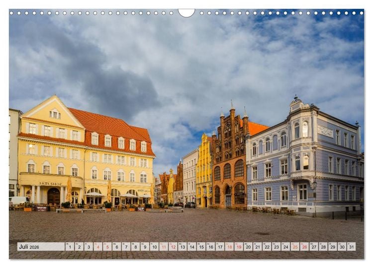 Produktbild: Stralsund Stadtansichten (Wandkalender 2026 DIN A3 quer), CALVENDO Monatskalender