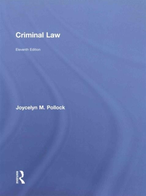 Produktbild: Pollock, J: Criminal Law