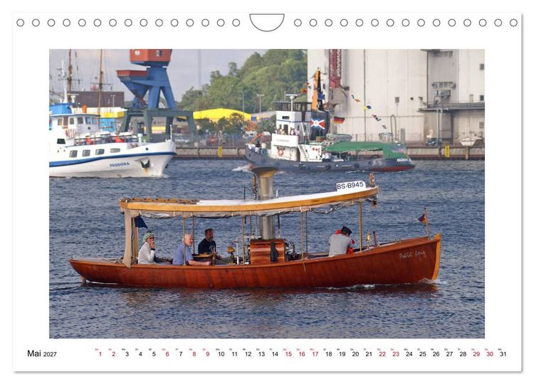 Produktbild: Rauchfahnen &uuml;ber der Ostsee - Schiffe unter Dampf (Wandkalender 2027 DIN A4 quer), CALVENDO Monatskalender