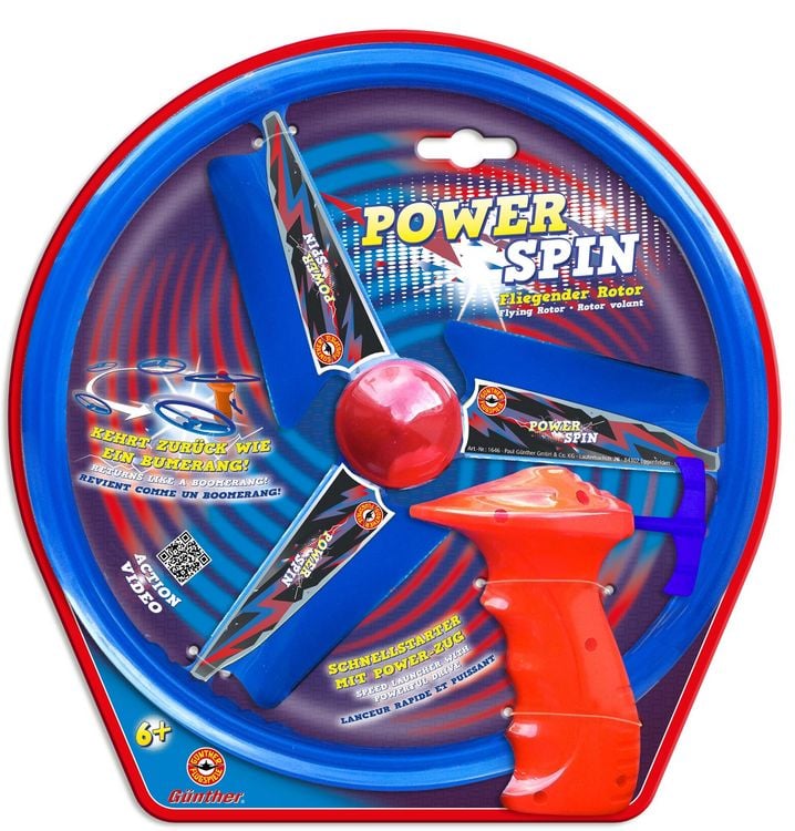Produktbild: Paul G&uuml;nther 1646 - Power Spin, Fliegender Rotor inkl. Schnellstarter, ab 6 Jahren
