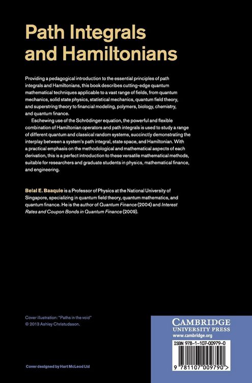 Produktbild: Path Integrals and Hamiltonians