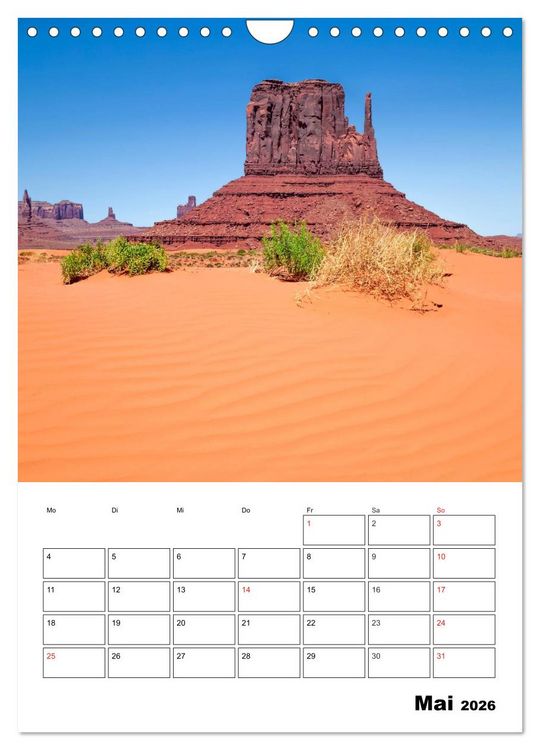 Produktbild: USA S&uuml;dwest Facettenreiche Landschaften (Wandkalender 2026 DIN A4 hoch), CALVENDO Monatskalender