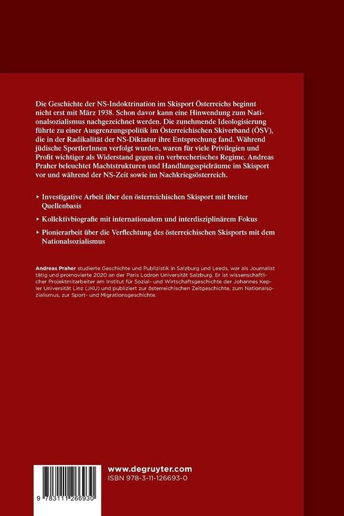 Produktbild: &Ouml;sterreichs Skisport im Nationalsozialismus