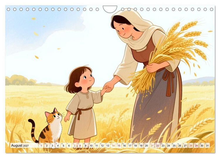 Produktbild: Luna, Minka und die Bibel (Wandkalender 2027 DIN A4 quer), CALVENDO Monatskalender