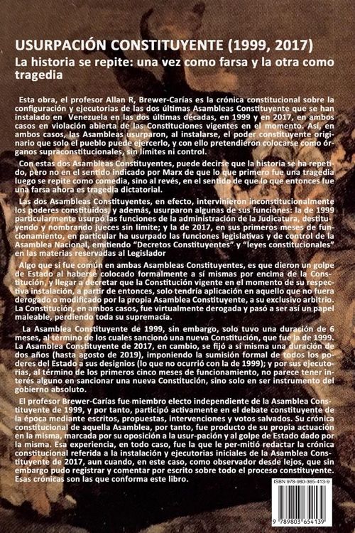 Produktbild: Usurpaci&oacute;n Constituyente (1999, 2017)