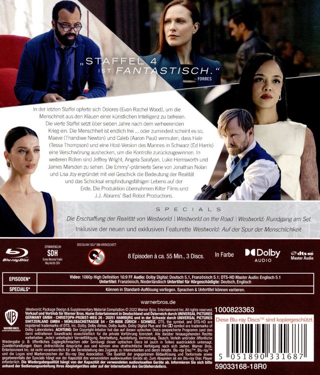 Produktbild: Westworld - Staffel 4 [3 BRs]