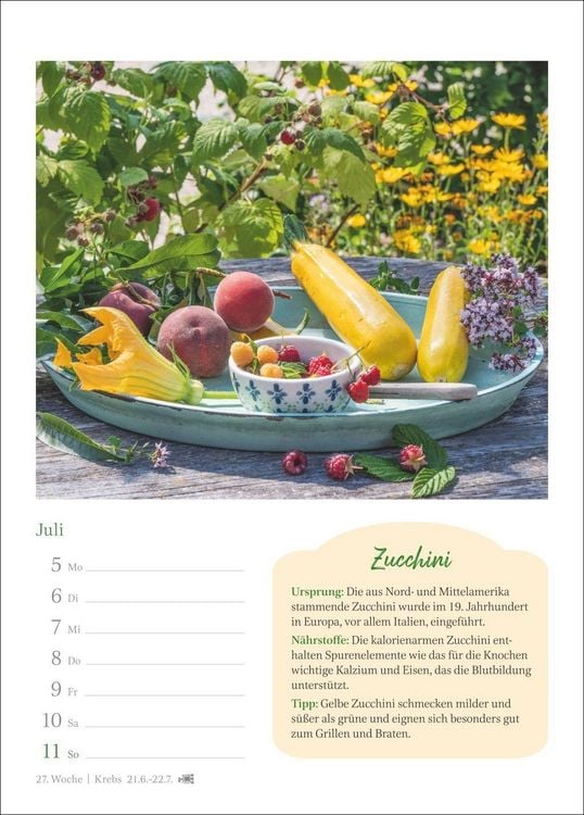 Produktbild: Der kleine K&uuml;chenkalender Wochenkalender 2027 - Wochenkalender mit praktischen Tipps