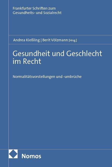 Produktbild: Gesundheit und Geschlecht im Recht