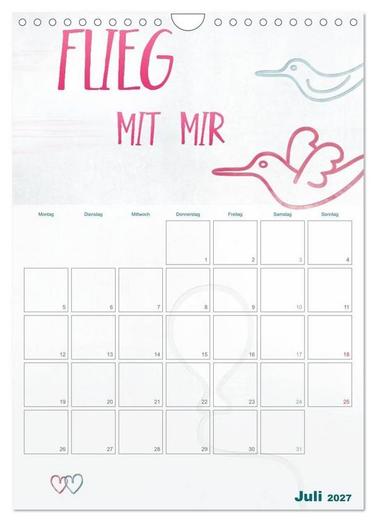 Produktbild: Liebe macht gl&uuml;cklich (Wandkalender 2027 DIN A4 hoch), CALVENDO Monatskalender