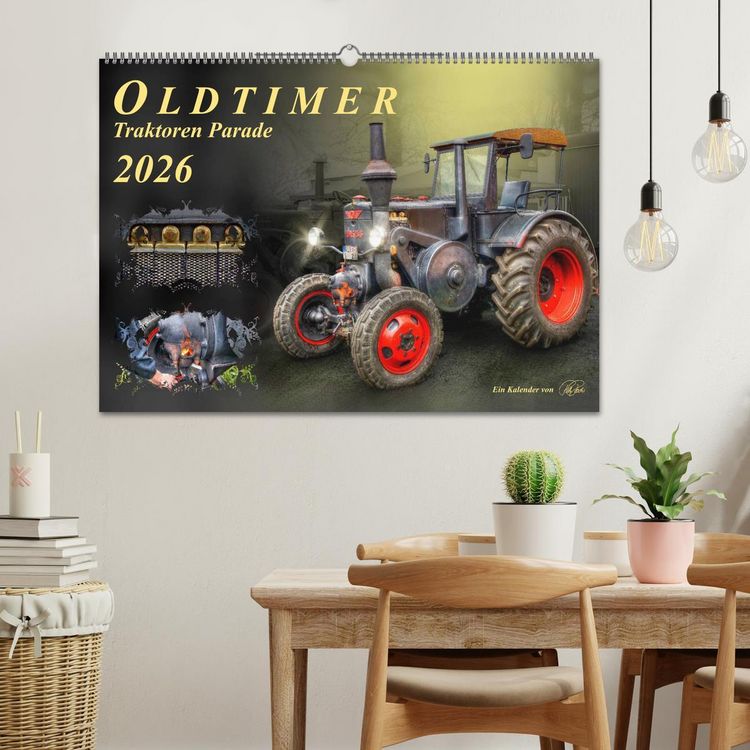Produktbild: Oldtimer - Traktoren Parade (Wandkalender 2026 DIN A2 quer), CALVENDO Monatskalender