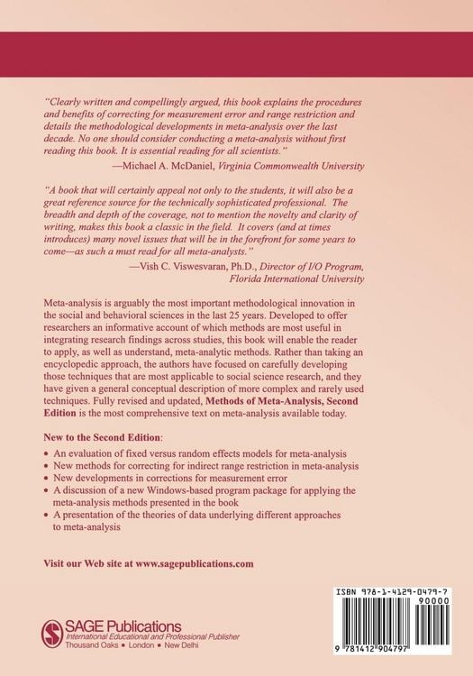Produktbild: Methods of Meta-Analysis