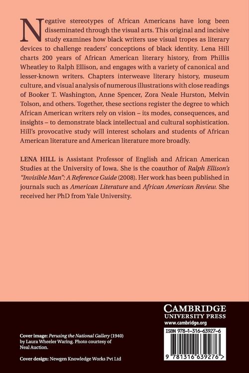 Produktbild: Visualizing Blackness and the Creation of the African American Literary Tradition