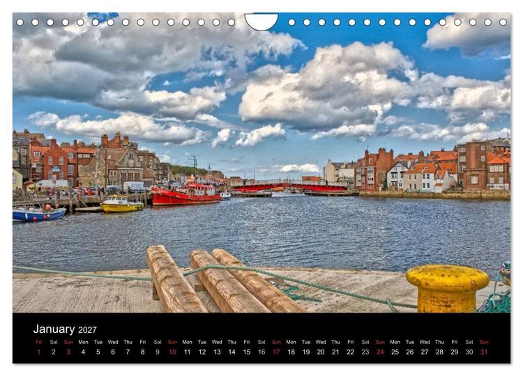 Produktbild: Whitby Harbour (Wall Calendar 2027 DIN A4 landscape), CALVENDO 12 Month Wall Calendar