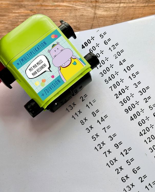 Produktbild: Rechen-Roll-Stempel / Bunte Geschenke